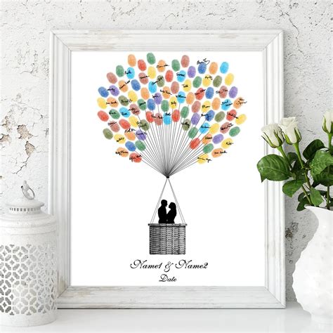 thumbprint wedding guest book